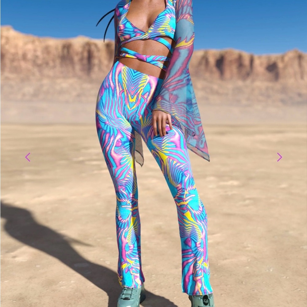 Candy Catz Tempest Strappy Set -Top & Pants - Picture 3 of 7